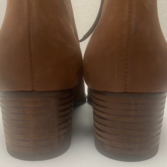 PAUL GREEN Brown Leather Ankle Boots US 12 - Picture 4 of 9